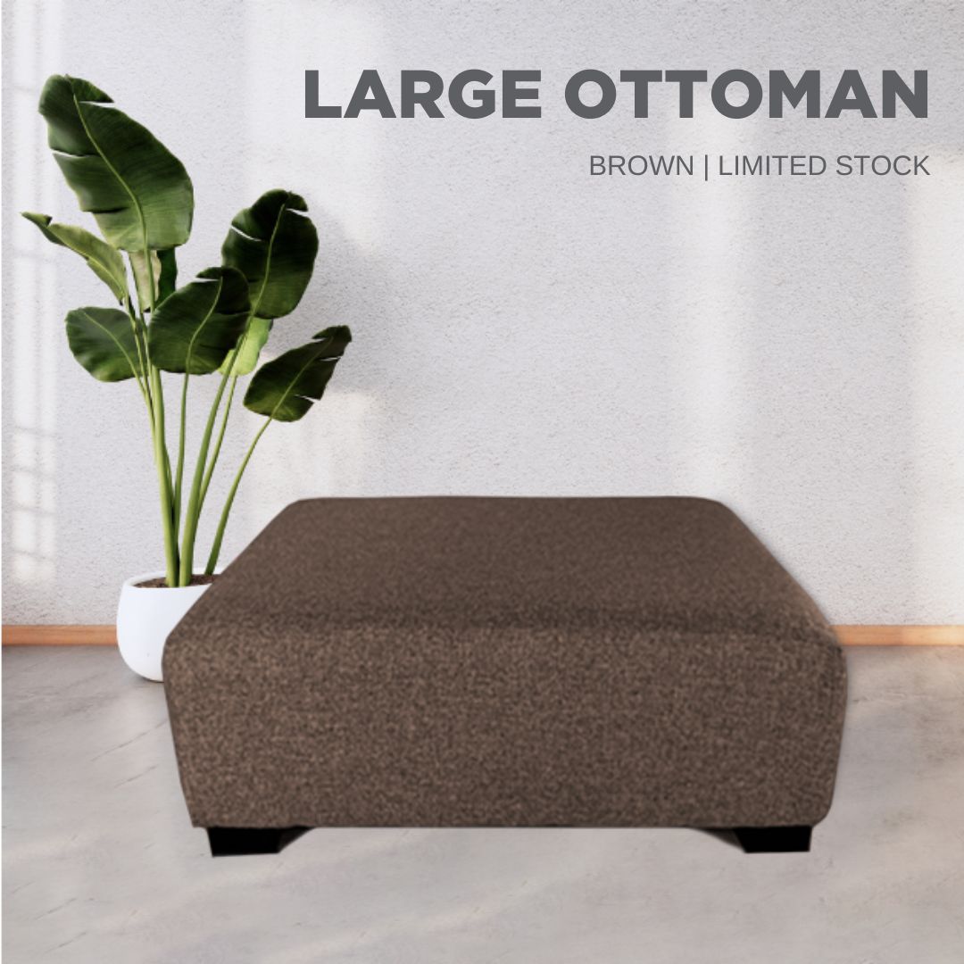 Large Ottoman – Versatile Upholstered  Ottoman for Living Room or Bedroom"
