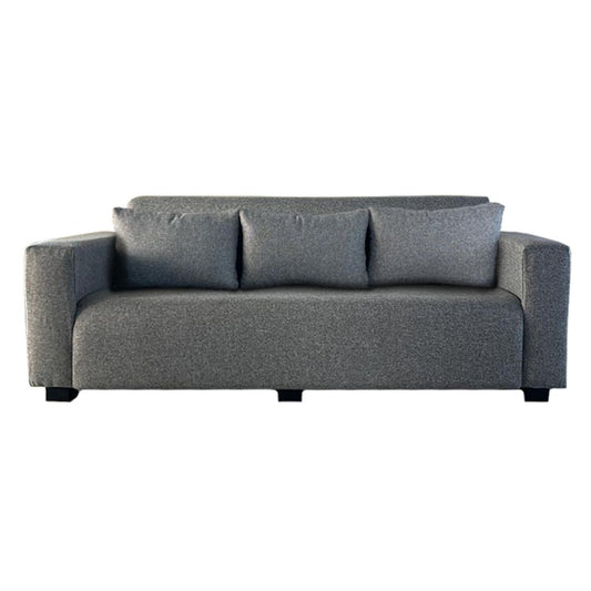 Modern 3-Seater Couch with Cushions – Comfortable Fabric Sofa for Living Room