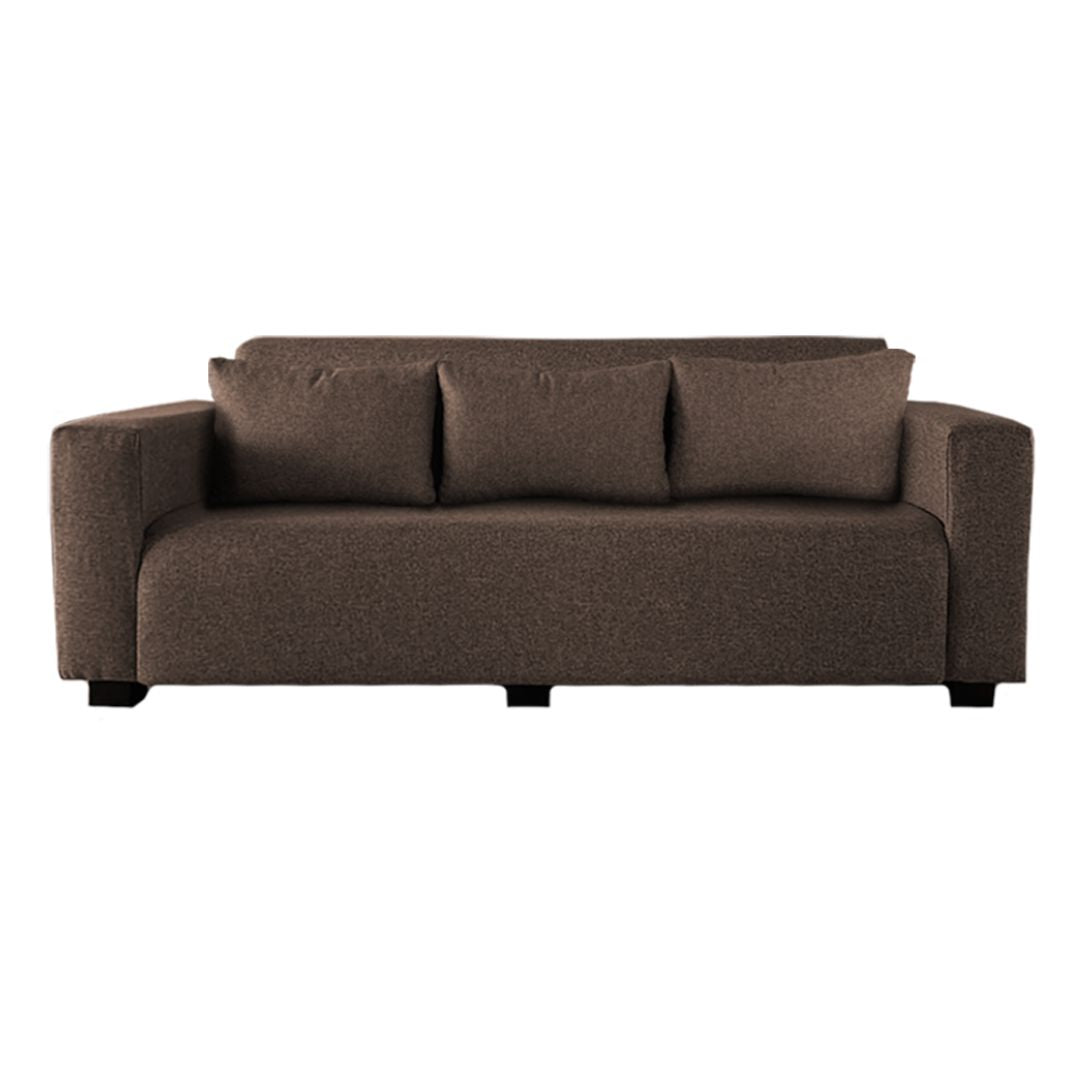 Modern 3-Seater Couch with Cushions – Comfortable Fabric Sofa for Living Room