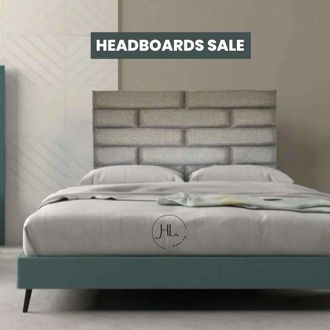 Brick Pattern Headboard (No Side Wings) – Modern Bedroom Decor (Gauteng Delivery Only)