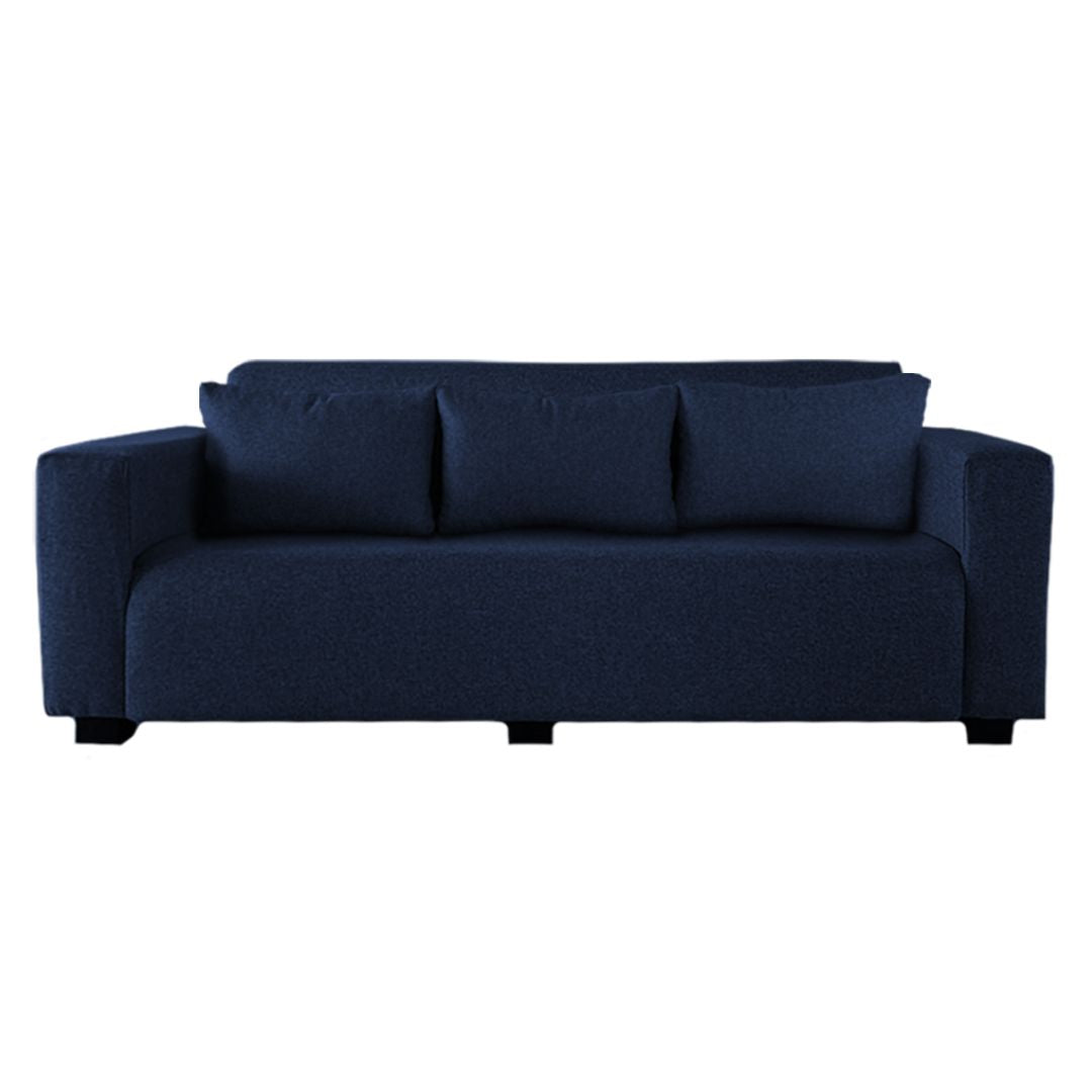 Modern 3-Seater Couch with Cushions – Comfortable Fabric Sofa for Living Room