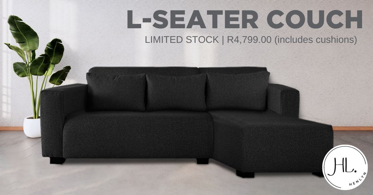 L-Shape Lounger with Slouch Design – Ultimate Comfort Couch with 3 Plush Cushions