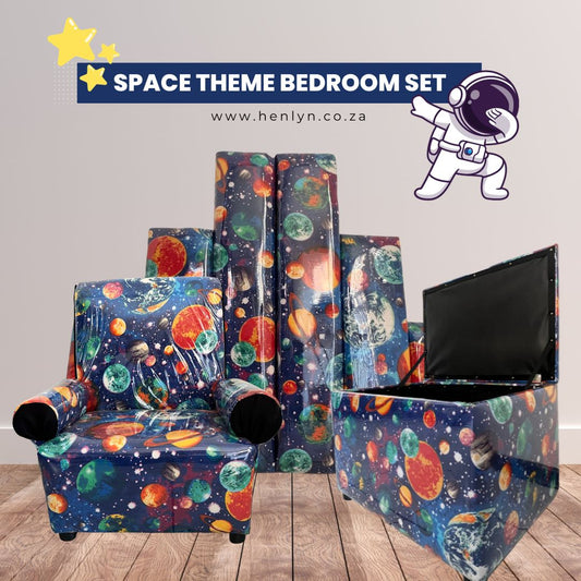 Galaxy Kid's Room Combo (Chair, Toybox & Headboard)