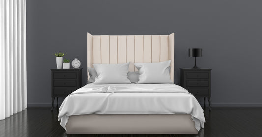 Vinyl Headboard & FREE BED BASE COVER Combo