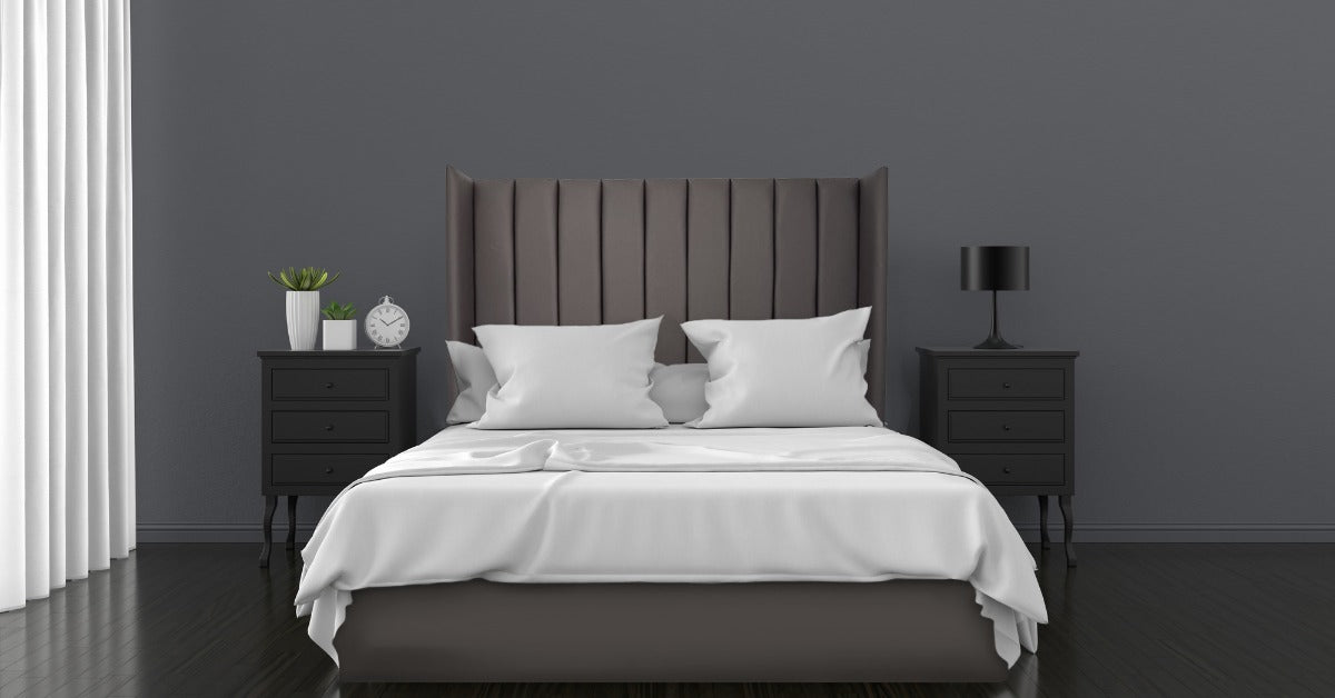 Vinyl Headboard & FREE BED BASE COVER Combo