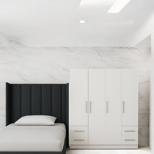 🛏️ 4-Door Wardrobe + Headboard Combo – Save R1000!