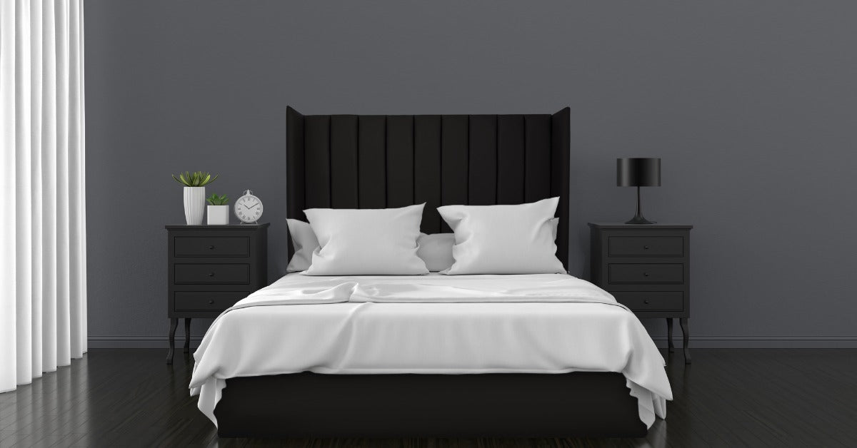 Vinyl Headboard & FREE BED BASE COVER Combo